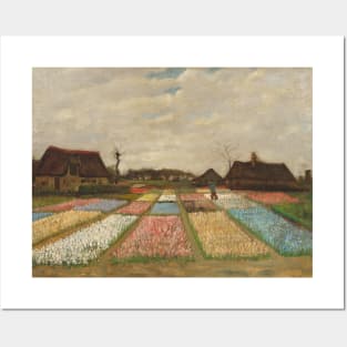 Classic Art - Flower Beds in Holland - Vincent van Gogh Posters and Art